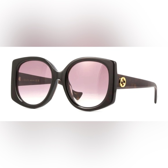 Gucci Shiny Black with Dark Havana - Picture 1 of 7